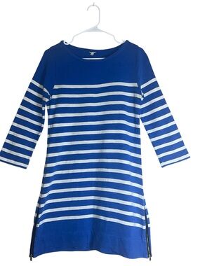 J. Crew | Dresses | Nwt J Crew Paloma Dress In Blue And White Striped  Cotton Poplin Xl | Poshmark